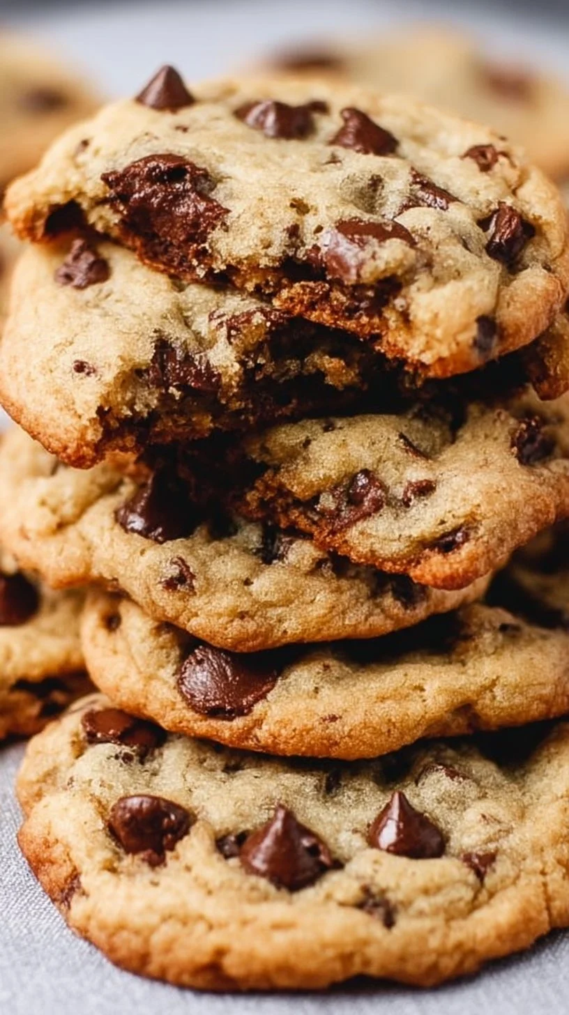 Delicious homemade chocolate chip cookies on a cooling rack.