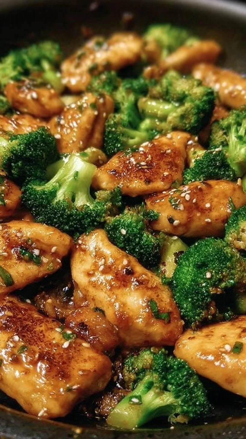 Delicious Garlic Butter Chicken served alongside fresh broccoli on a plate.