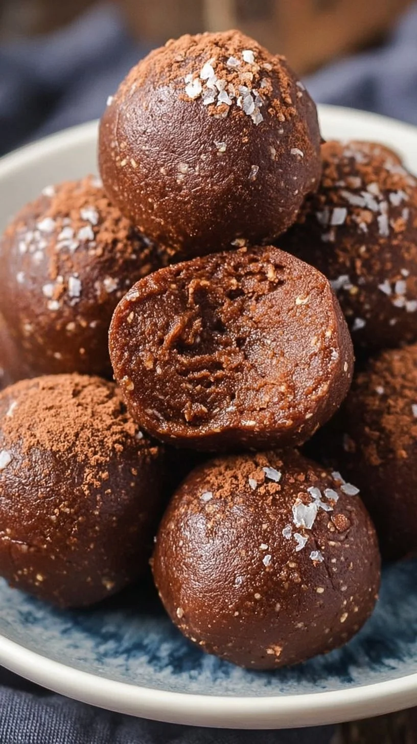 Delicious no-bake brownie bites ready to enjoy as a sweet treat