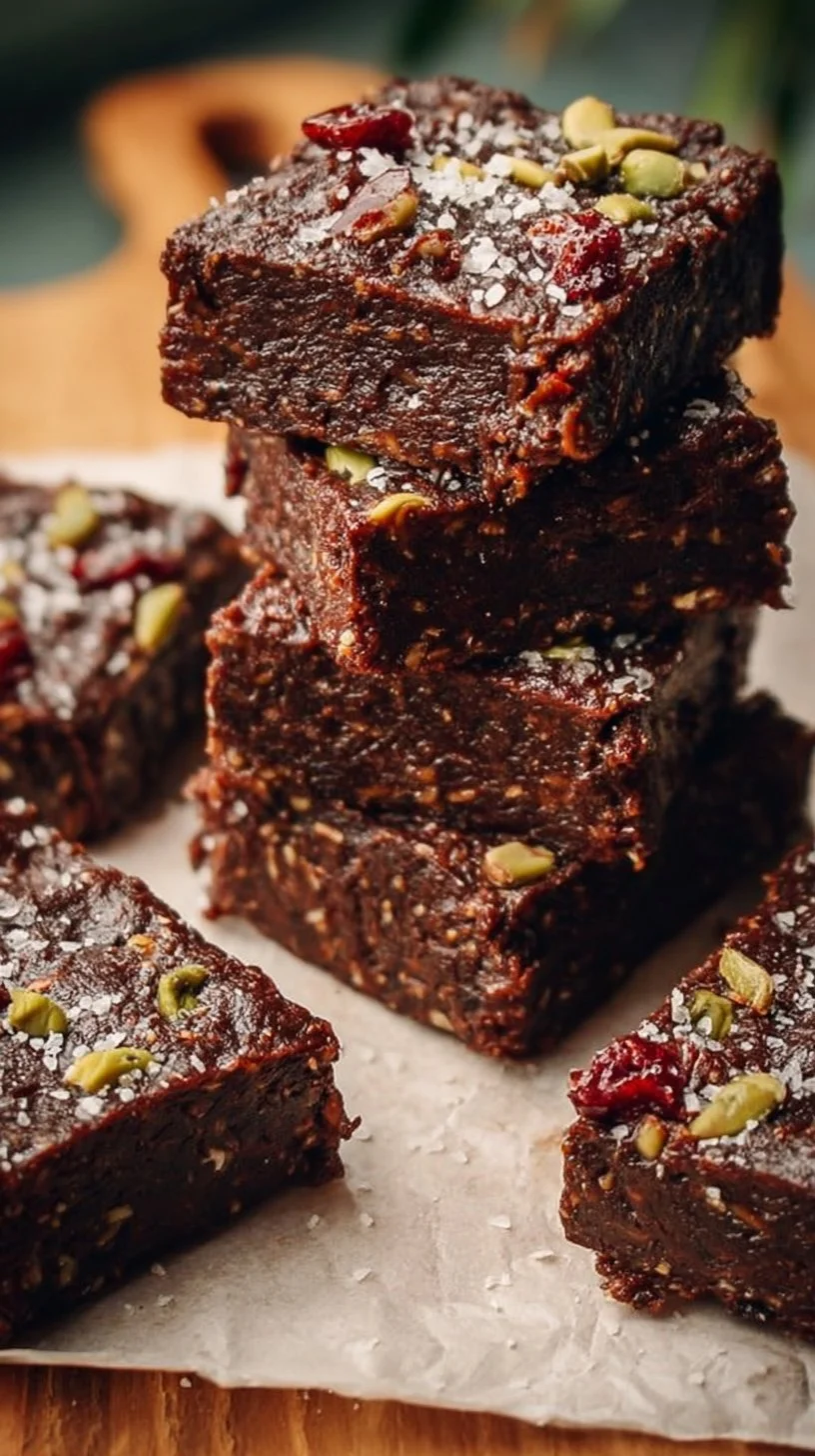 Delicious no bake superfood brownies made with nutritious ingredients