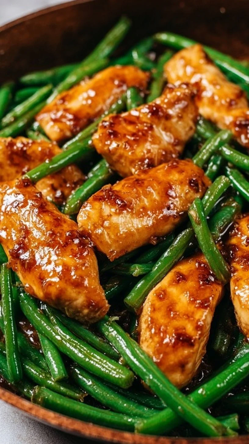 Quick chicken breast recipe with green beans for a healthy meal