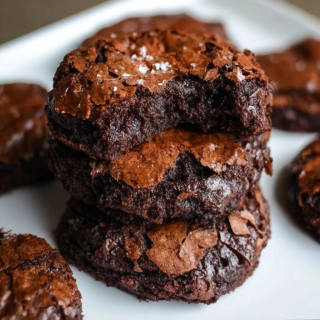 Delicious homemade chocolate brownies served on a plate