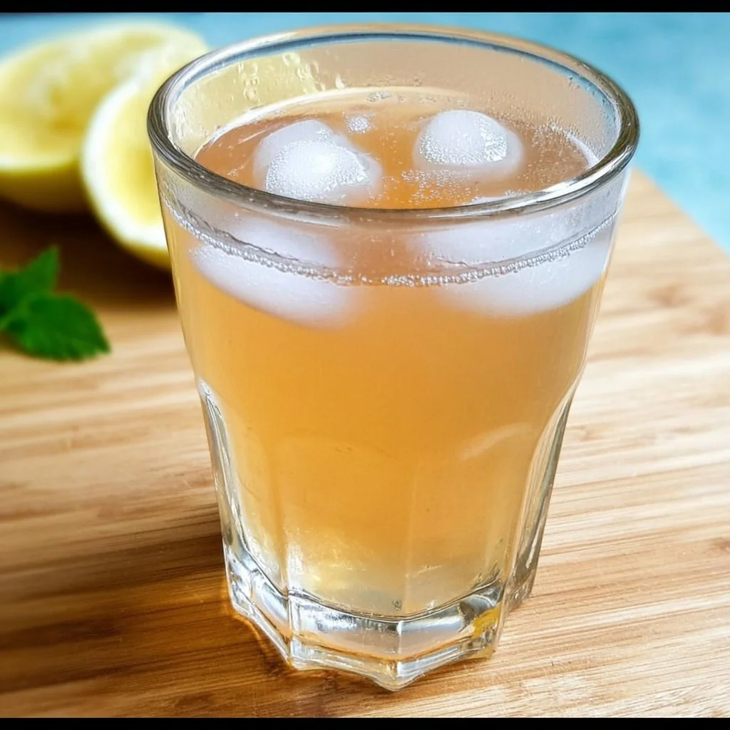 A refreshing White Tea Shot cocktail served in a glass with lemon garnish.